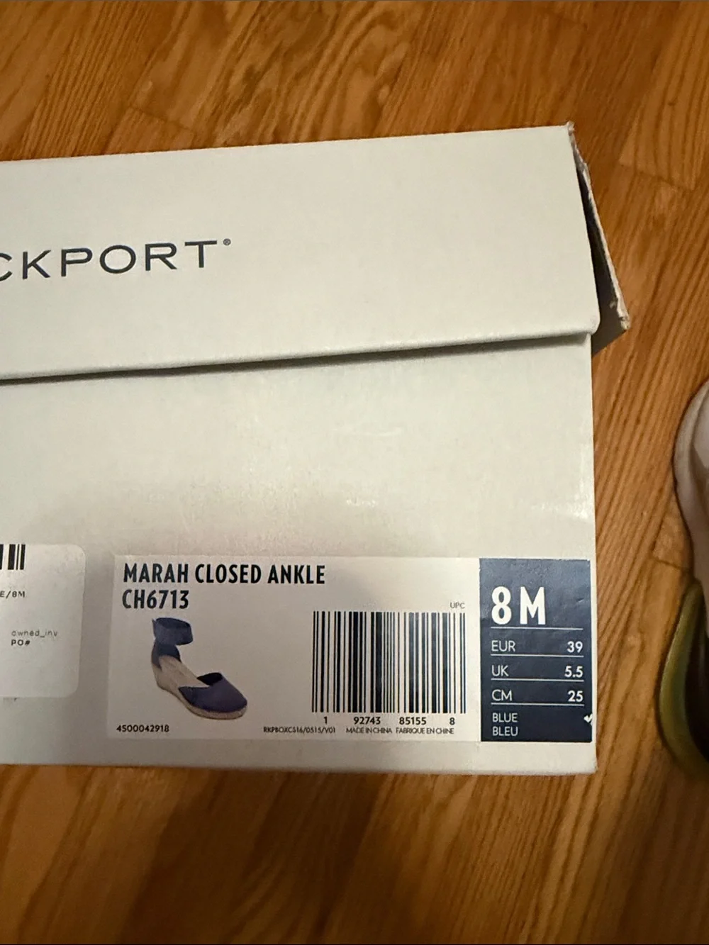 Rockport Blue Suede Ankle-Strap Espadrilles